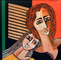 Anwar Maqsood, 24 x 24 Inch, Acrylic on Canvas, Figurative Painting, AC-AWM-121
